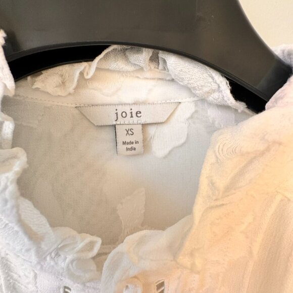 Joie Adel B Lace Ruffled Floral Long Sleeve Mini Dress - Picture 8 of 13